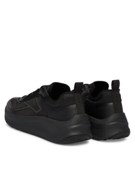 Calvin Klein Sneakersy Chunky Run Laceup Stripe Ny čierna