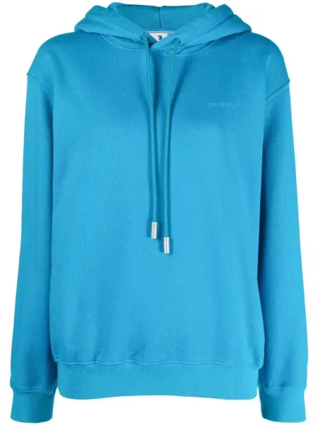 Hanorac cu glugă Off-white cu dungi alb