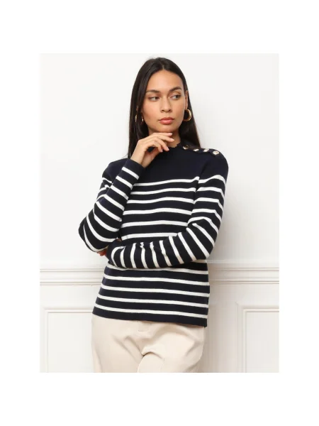 Pulover La Modeuse albastru