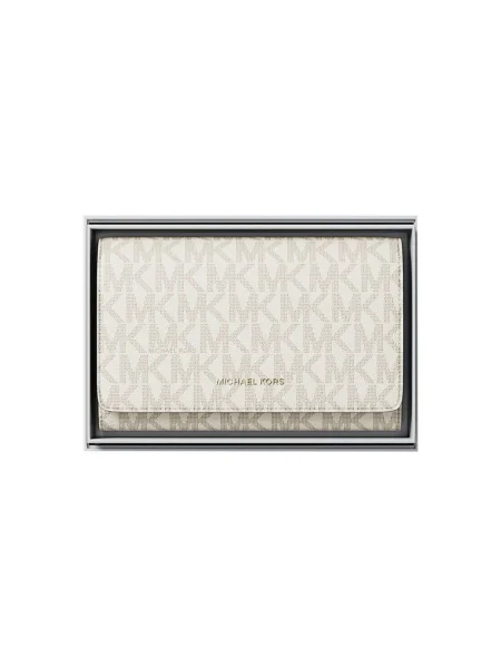 MICHAEL Michael Kors Portofel maro / galben pastel / auriu alb