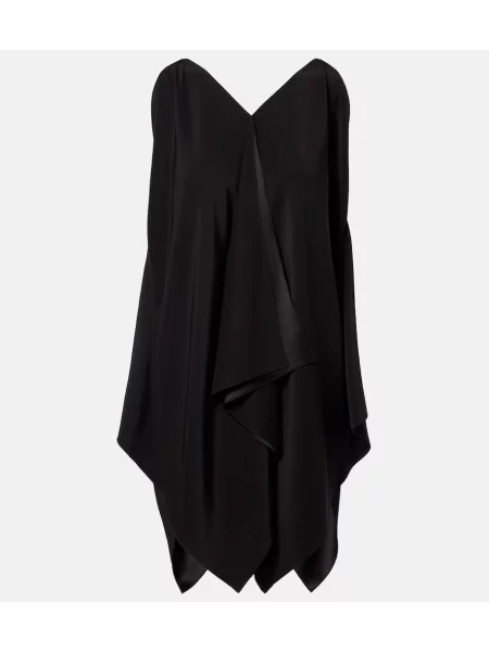 Top The Row din satin negru