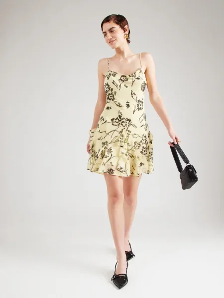 TOPSHOP Rochie de vară galben negru