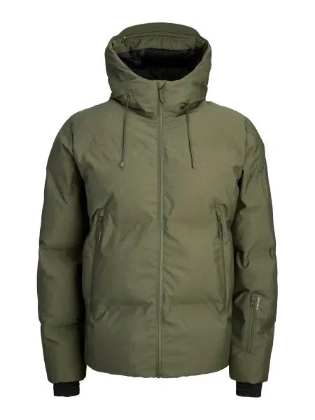 JACK & JONES Zimní bunda JCOFUSION olivová
