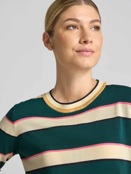 Sweter z czystej bawełny o kroju regular fit Jake*s Casual zielony