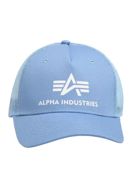 Pánska bejzbalová čiapka Alpha Industries Basic Trucker light blue modrá