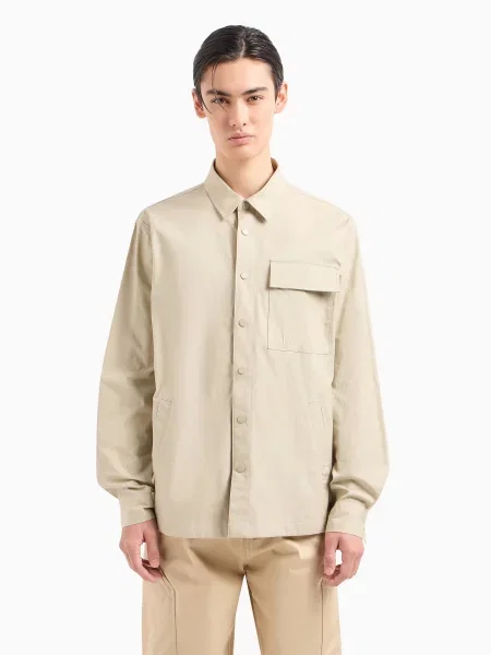 Рубашка Armani Exchange бежевая