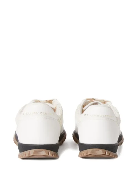 Sneakerși Stella Mccartney cu șireturi plasă alb