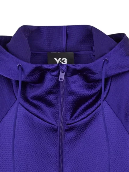 Geacă Y-3 cu glugă violet