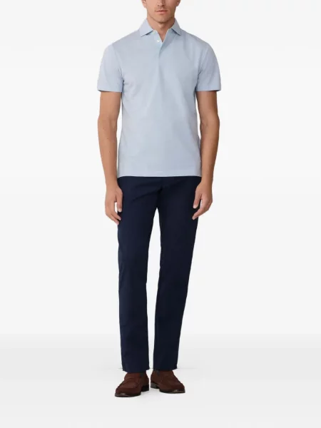 Scurt tricou polo Hackett London albastru