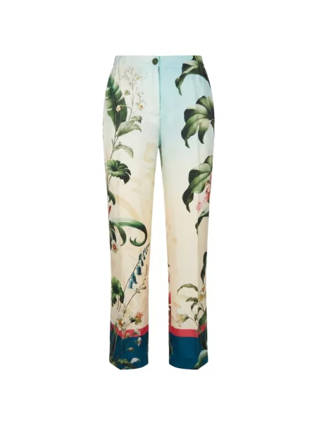 Pantaloni F.r.s For Restless Sleepers de mătase cu model floral cu imagine