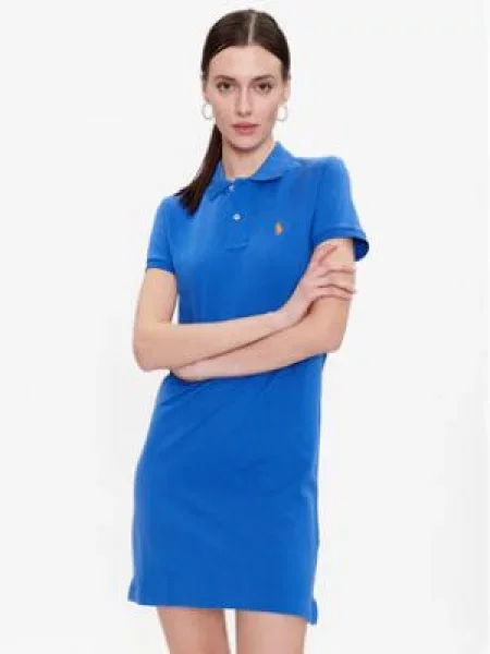 Polo Ralph Lauren Šaty královská / oranžová modrá