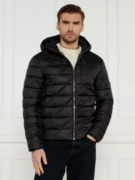 BOSS BLACK Kabát C-Calleas fekete
