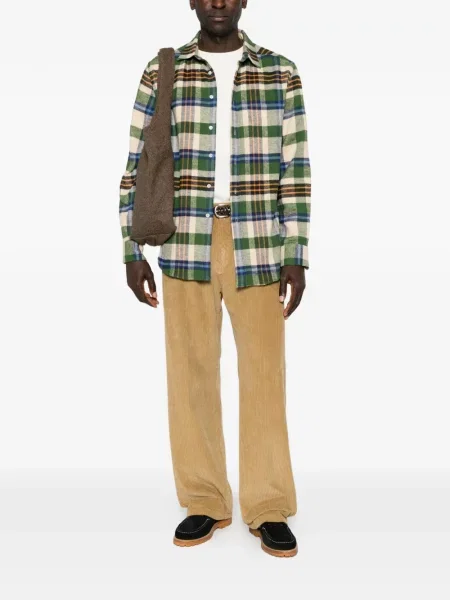 Καρό πουκάμισο Portuguese Flannel φανελένιο πράσινο