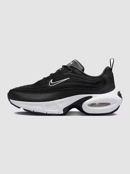 Кожаные повседневные кроссовки Nike Air Max черные