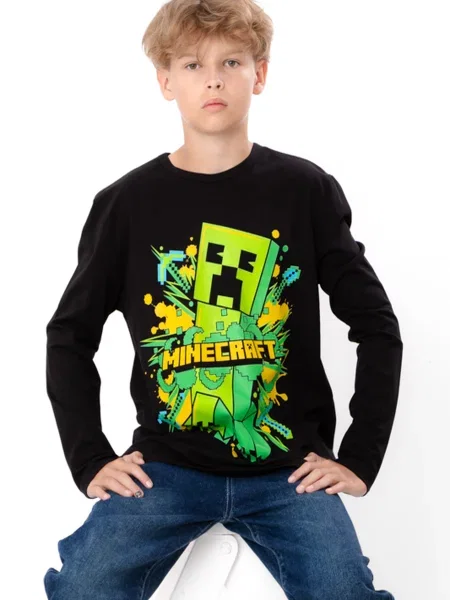 Дитячий Лонгслів Носи своє чорний