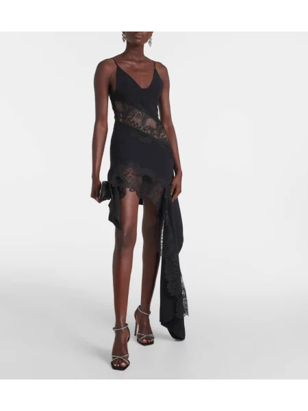 Rochie David Koma din dantelă negru