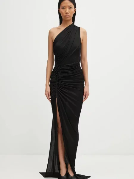 Rick Owens Lilies rochie Avra Gown maxi mulată negru