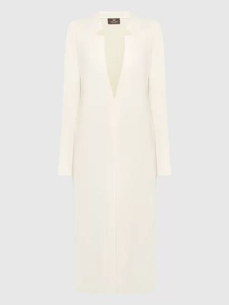 Кардиган з вовни Enrico Mandelli білий