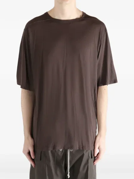 Tricou Rick Owens scurt maro