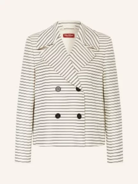 Max Mara Studio Bunda Assuan béžová černá