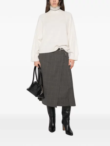Pulover Brunello Cucinelli gri