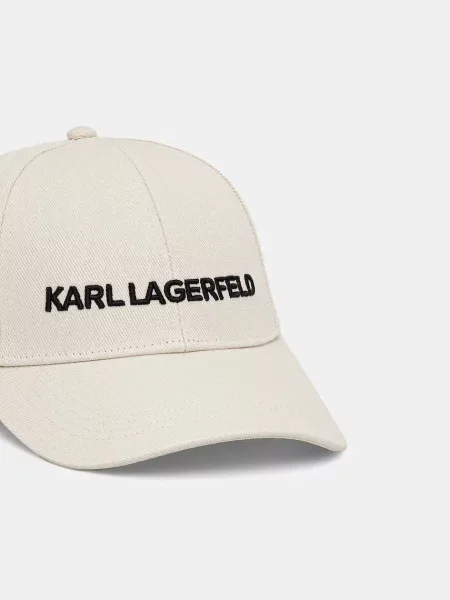 Бейсболка Karl Lagerfeld з аплікацією білий
