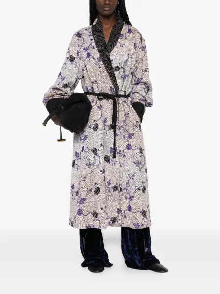 Palton Forte_forte cu model floral cu imagine