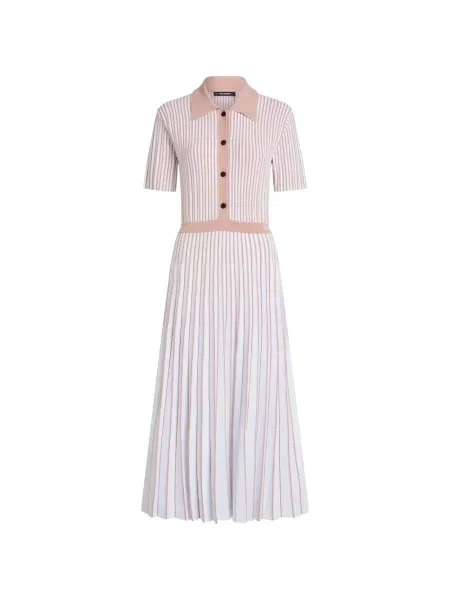Rochie midi Karl Lagerfeld tricotate alb