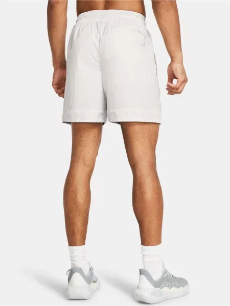 Pánske basketbalové šortky Under Armour Curry Woen Short white clay/white clay/white clay biela