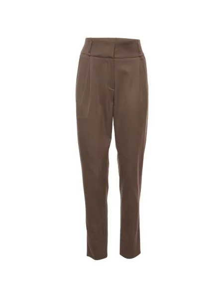 Cu centură pantaloni Brunello Cucinelli maro
