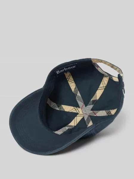 Czapka z daszkiem z czystej bawełny model ‘CASCADE’ Barbour granatowa