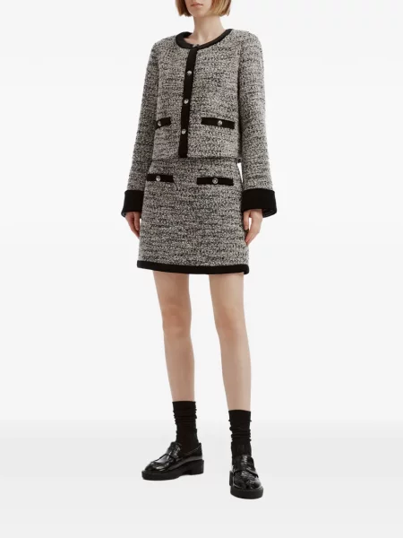 Fustă B+ab din tweed gri