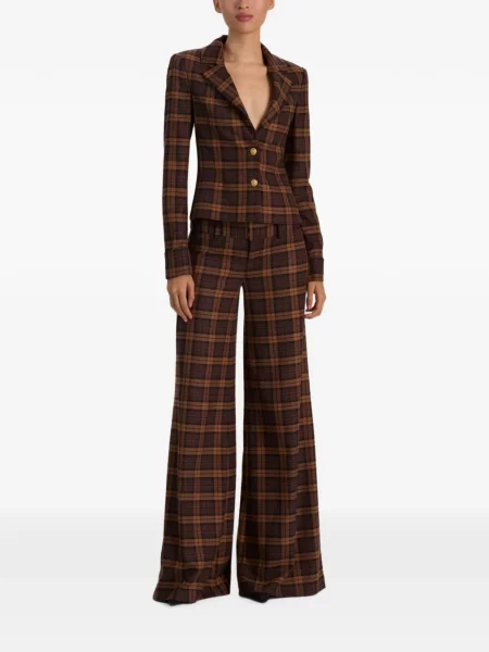 Sacou Alice + Olivia în carouri maro