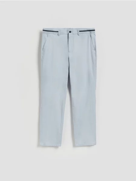 Reserved Pantaloni slim cu adaos de lână albastru-pal albastru