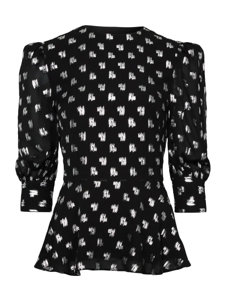 Karl Lagerfeld Bluza / srebrna črna