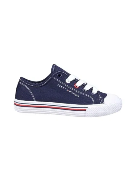 Pantofi Tommy Hilfiger cu șireturi din dantelă albastru