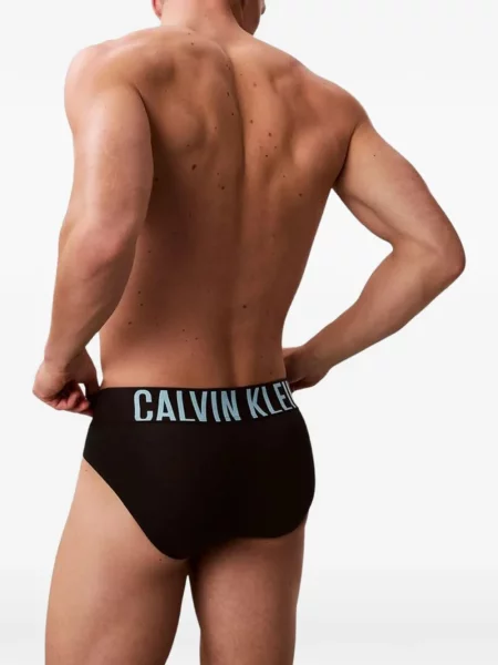 Chiloți multipac Calvin Klein Underwear cu autograf negru