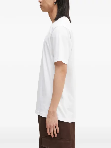 Tricou Norse Projects cu decolteu rotund alb