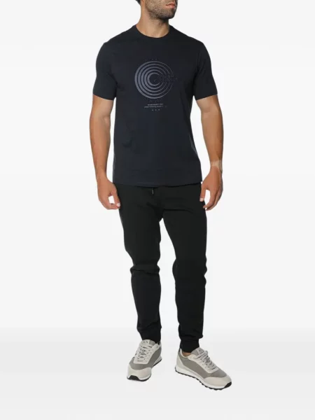 Tricou Armani Exchange cu imagine albastru
