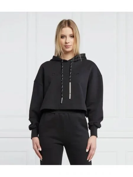 DONDUP made in Italy Hanorac | Cropped Fit negru