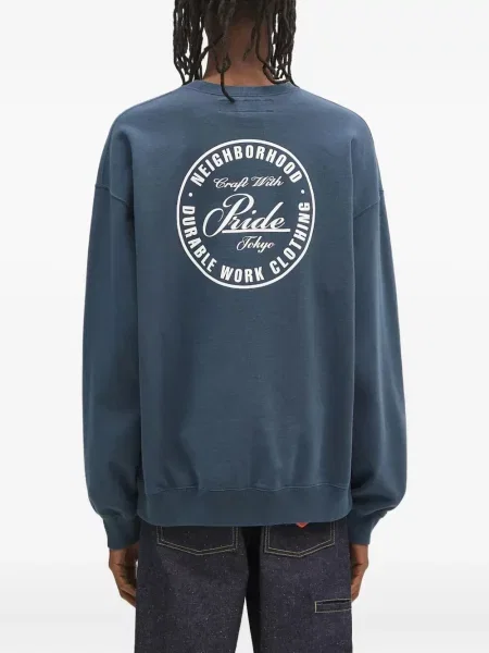 Hanorac crewneck Neighborhood albastru