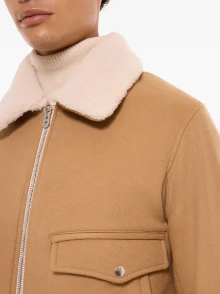 Geacă Fursac din fleece maro