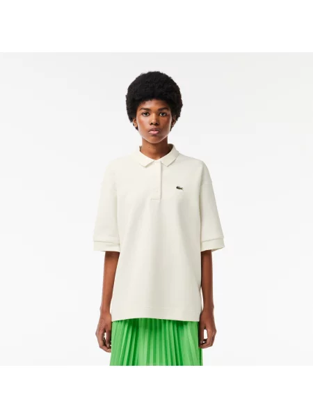 Lacoste Koszulka Polo Oversize biała