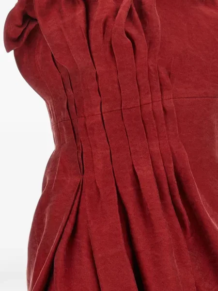 Rochie mini Magda Butrym asimetrică roșu