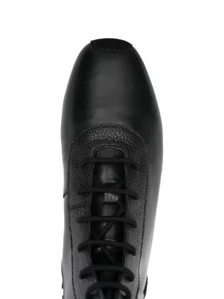 Sneakerși Stefan Cooke cu șireturi din piele negru