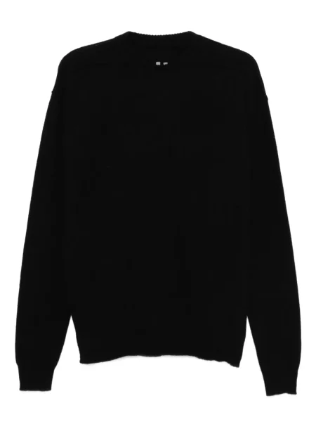 Sweter Rick Owens z okrągłym dekoltem czarny