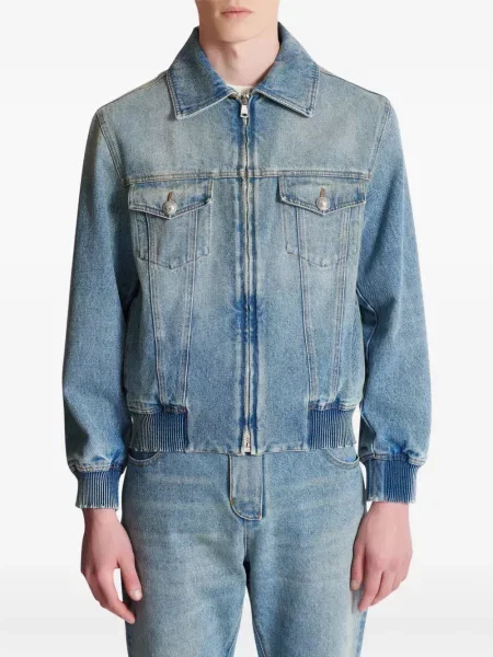 Geacă Balmain albastru
