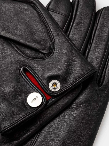 Кожаные перчатки Hugo