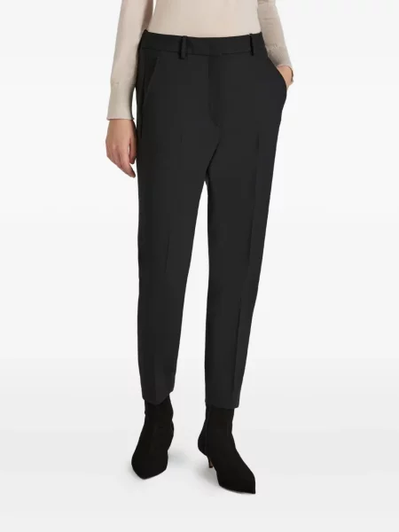 Vilnonės kelnės Slowear juoda