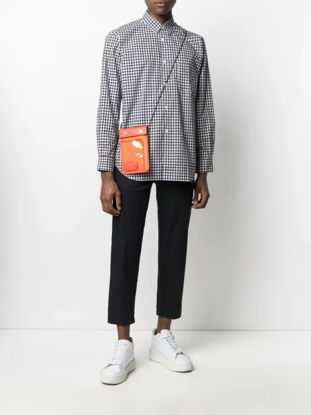 Pledinė raštuota marškiniai Comme Des Garçons Shirt juoda